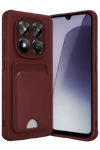 Xiaomi Redmi Note 15 4G Kelvin Kartvizitli Silikon - Bordo