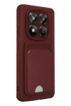 Xiaomi Redmi Note 15 Pro 4G Kelvin Kartvizitli Silikon - Bordo