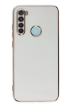 Xiaomi Redmi Note 8 Kılıf Volet Silikon - Beyaz