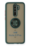 Xiaomi Redmi Note 8 Pro Kılıf Montreal Yüzüklü Silikon Kapak - Yeşil