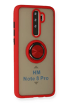 Xiaomi Redmi Note 8 Pro Kılıf Montreal Yüzüklü Silikon Kapak - Kırmızı