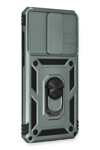Xiaomi Redmi Note 8 Pro Kılıf Pars Lens Yüzüklü Silikon - Yeşil