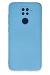 Xiaomi Redmi Note 9 Kılıf Nano içi Kadife Silikon - Mavi