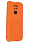 Xiaomi Redmi Note 9 Kılıf Nano içi Kadife Silikon - Turuncu