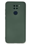 Xiaomi Redmi Note 9 Kılıf Nano içi Kadife Silikon - Koyu Yeşil