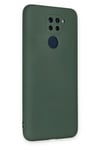 Xiaomi Redmi Note 9 Kılıf Nano içi Kadife Silikon - Koyu Yeşil