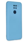 Xiaomi Redmi Note 9 Kılıf Nano içi Kadife Silikon - Mavi