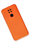 Xiaomi Redmi Note 9 Kılıf Nano içi Kadife Silikon - Turuncu