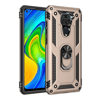 Xiaomi Redmi Note 9 Kılıf Sofya Yüzüklü Silikon Kapak - Gold