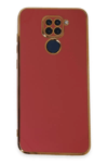 Xiaomi Redmi Note 9 Kılıf Volet Silikon - Kırmızı