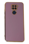 Xiaomi Redmi Note 9 Kılıf Volet Silikon - Mor