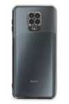 Xiaomi Redmi Note 9 Pro Kılıf Lensli Silikon - Gümüş