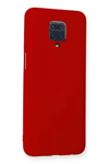 Xiaomi Redmi Note 9 Pro Kılıf Nano içi Kadife Silikon - Kırmızı