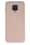 Xiaomi Redmi Note 9 Pro Kılıf Nano içi Kadife Silikon - Pudra