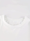 20/1 Penye Compack Baskılı Oversize Kısa Kol Bisiklet Yaka T-shirt - Beyaz