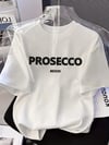 20/1 Penye Compack Baskılı Oversize Kısa Kol Bisiklet Yaka T-shirt - Beyaz