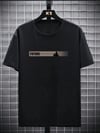 20/1 Penye Compack FUTRE Baskılı Oversize Kısa Kol Bisiklet Yaka T-shirt - Siyah