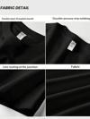 AICG Ön Arka Baskılı Bisiklet Yaka Kadın Oversize Bisiklet Yaka T-shirt - Siyah