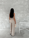 Ayrobin Oversize Kadın Pantalon - Bej