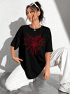 Baskılı Kadın T-shirt - Siyah