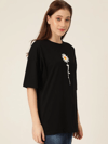 Baskılı Kadın T-shirt - Siyah