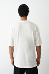 Erkek Düz Basic Bisiklet Yaka Kısa kol  T-Shirt - Beyaz