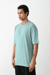 Erkek düz Basic Bisiklet Yaka Kısa kol T-Shirt - Açık Mavi