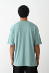 Erkek düz Basic Bisiklet Yaka Kısa kol T-Shirt - Açık Mavi