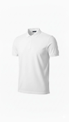 Erkek Pike Kumaş Düğmeli Yaka Regular Fit Günlük Kısa kol Tişört T-shirt - Beyaz