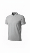Erkek Pike Kumaş Düğmeli Yaka Regular Fit Günlük Kısa kol Tişört T-shirt - Gri