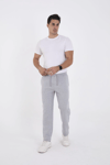 Erkek Üç İplik Basic Eşofman Pantolon - Gri