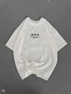 Kadın Baskılı Kısa kol Oversize T-Shirt - Beyaz
