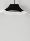 LB Baskılı Ön Arka Oversize Bisiklet Yaka Kısa Kol T-shirt - Beyaz