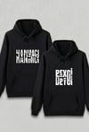 Sevgililer Günü Hanımcı Hediye Baskılı Oversize Kapüşonlu Sweatshirt - Siya