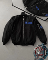 Stark Industries Siyah Bomber Mont – Fermuarlı, Cepli, Uzun Kollu, Kapitone Astarlı, Bahar ve Kış Mevsimi Rahat Unisex Ceket - Siyah