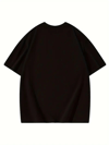 Thousand Ön Arka Baskılı Oversize Bisiklet Yaka T-shirt - Siyah