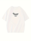 Thousand Ön Arka Baskılı Oversize Bisiklet Yaka T-shirt - Beyaz