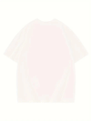 Thousand Ön Arka Baskılı Oversize Bisiklet Yaka T-shirt - Beyaz