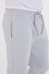 Unisex Kışlık Üç İplik Lastikli Eşofman Pantolon - Gri