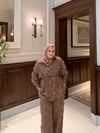 Ahsa pantolon takim -kahve 