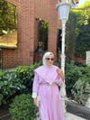 Çizgili Basic Etek Takım | Pembe