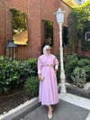 Çizgili Basic Etek Takım | Pembe