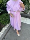 Çizgili Basic Etek Takım | Pembe