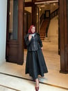 Denim kot ikili takım -siyah 