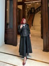 Denim kot ikili takım -siyah 