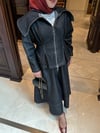 Denim kot ikili takım -siyah 