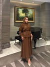 Elisa Gül Etek Takım | Kahve