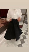 İnci kloş Etek | Siyah