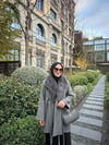 Kürk Yaka Kaşe Kap | Antrasit