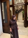 Minel dantel ikili takim-kahve 